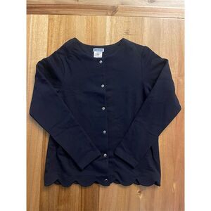 Jacadi Paris Girls Navy Blue Cardigan Sweater Size 12 / 152 cm Long Sleeve